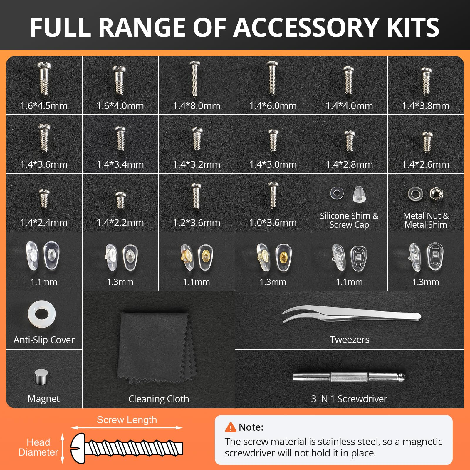 Eyeglass Repair Tool Kit with  - مراجعة Screwdriver Set Precision وسعره