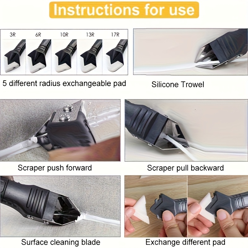 3 in 1 Silicone Caulking Tool  - مراجعة Bathroom Caulk Siliconized وسعره