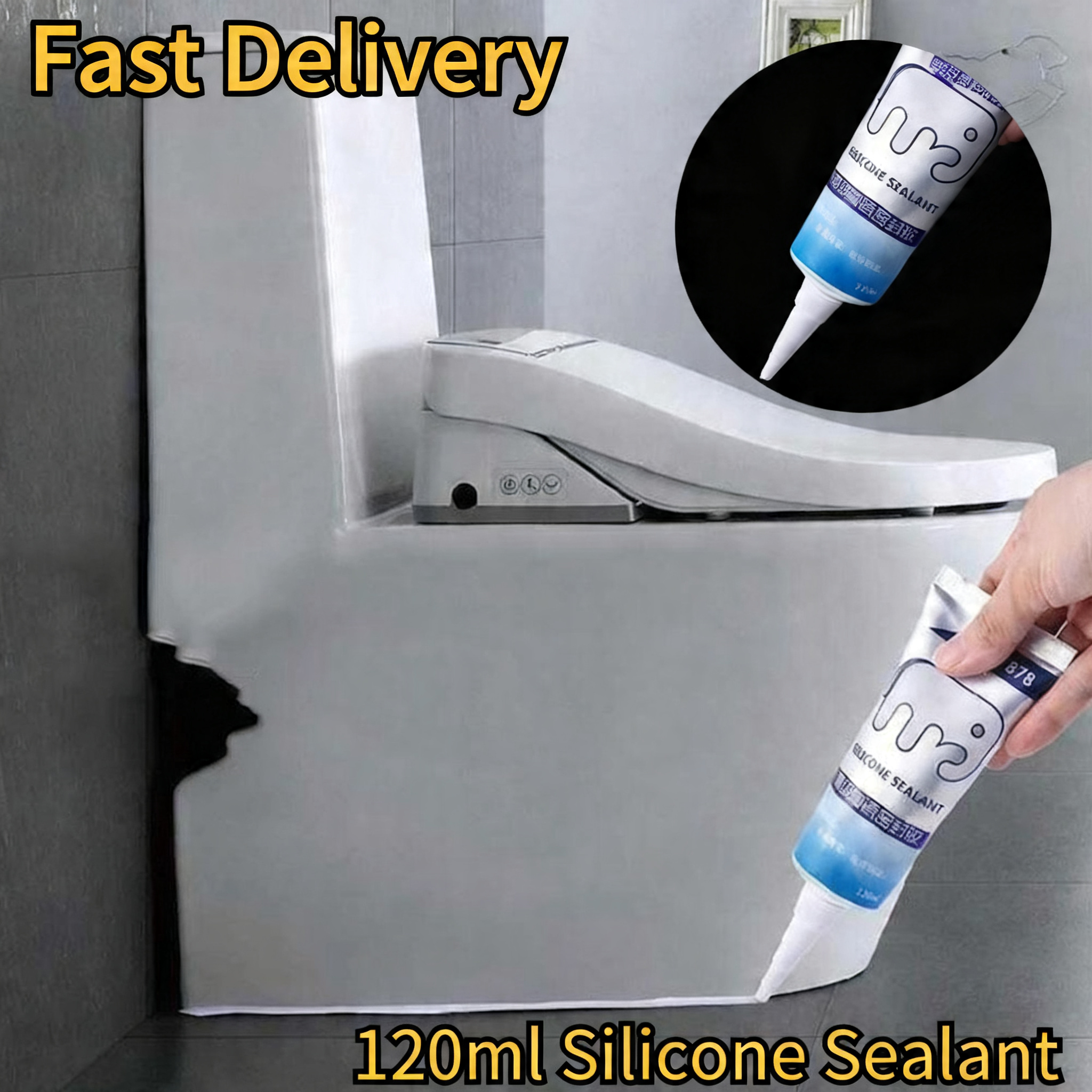 120ml Multipurpose Silicone Se - مراجعة Bathroom Caulk Siliconized وسعره