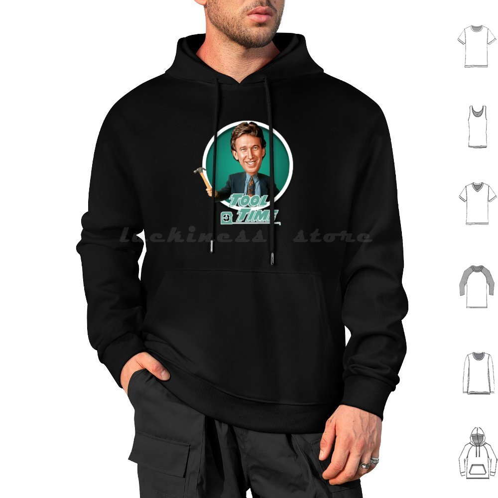 Tim Allen-Tool Time Hoodie Cot - مراجعة Home Improvement With Tim Taylor وسعره