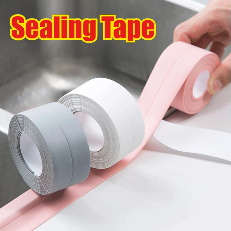 White Bathroom Adhesive Tape K - مراجعة Bathroom Caulk Siliconized وسعره