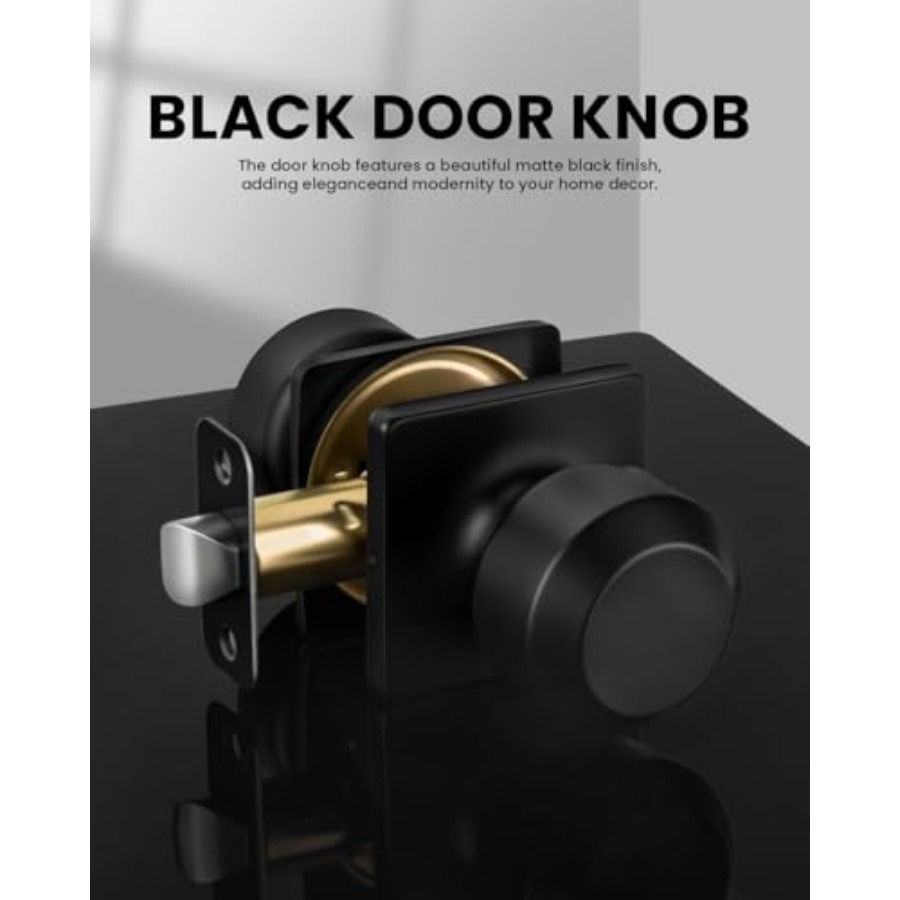 Packs Interior Door Knobs, Doo - مراجعة Door Knob Replacement وسعره
