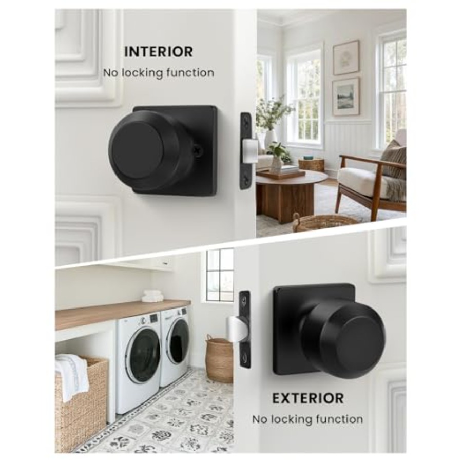 Packs Interior Door Knobs, Doo - مراجعة Door Knob Replacement وسعره
