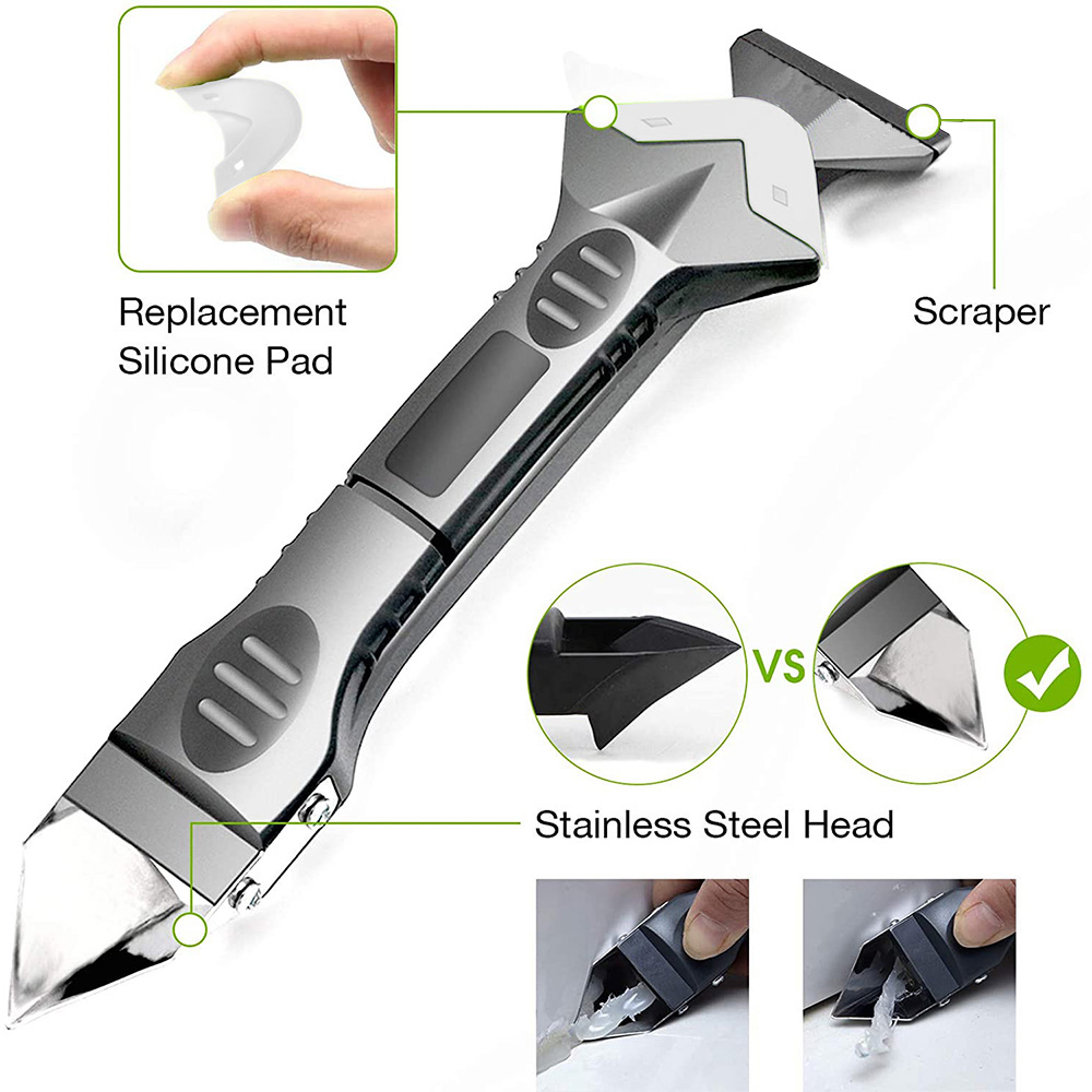 5 in 1 Silicone Caulking Tools - مراجعة Bathroom Caulk Siliconized وسعره
