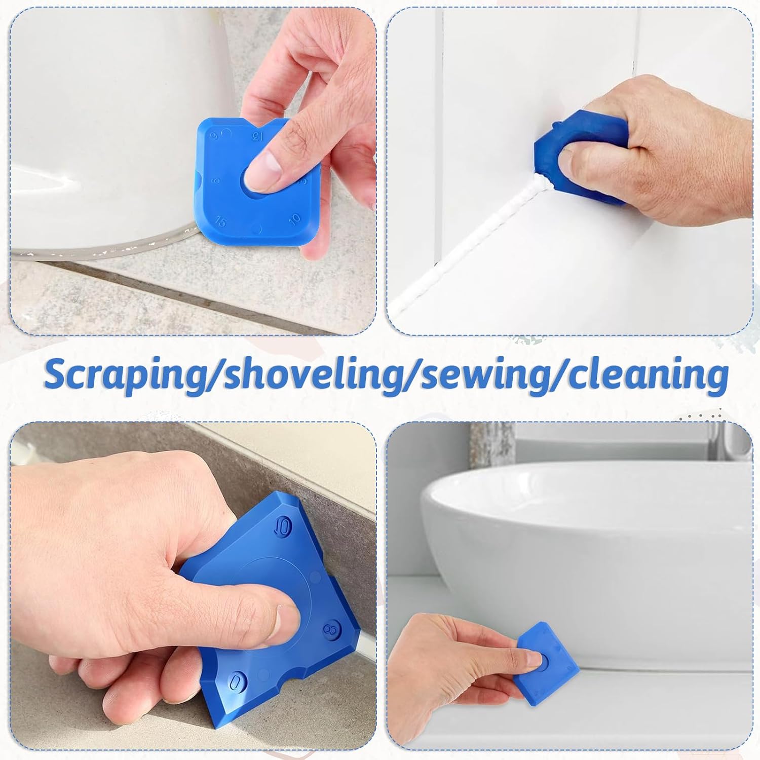 10 Pcs Silicone Caulking Tool  - مراجعة Bathroom Caulk Siliconized وسعره