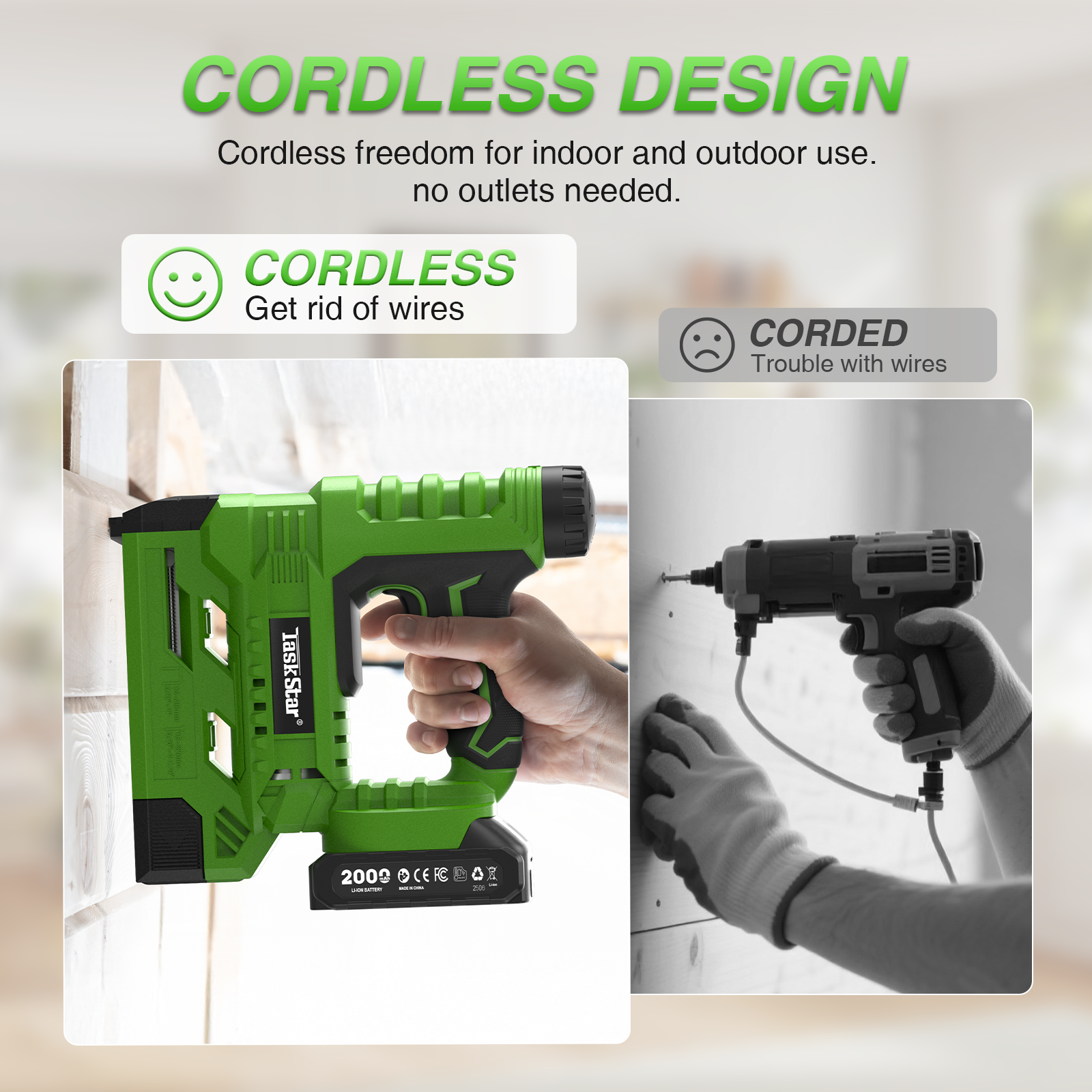 TaskStar Cordless Brad Nailer  - مراجعة Home Improvement Brad وسعره