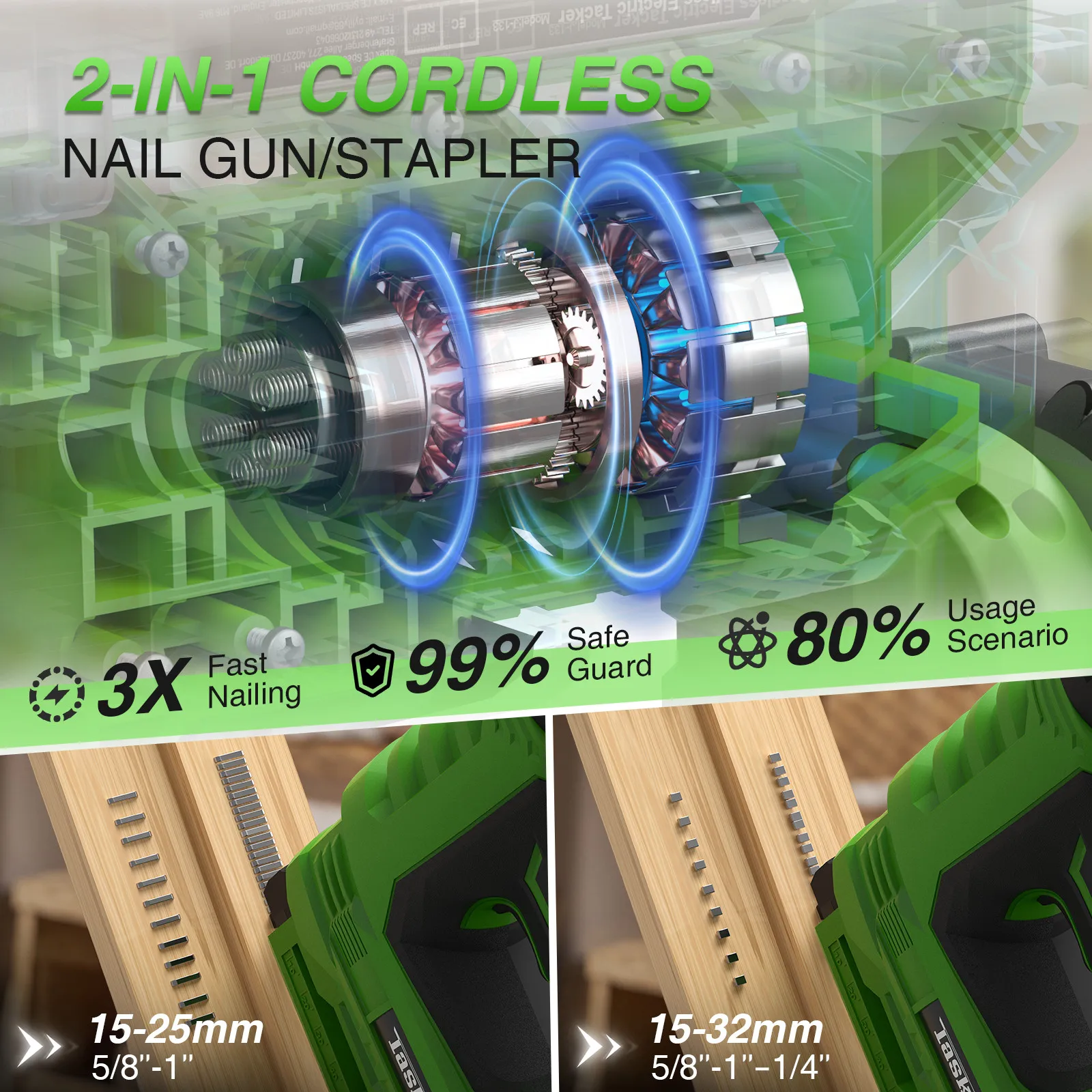 TaskStar Cordless Brad Nailer  - مراجعة Home Improvement Brad وسعره