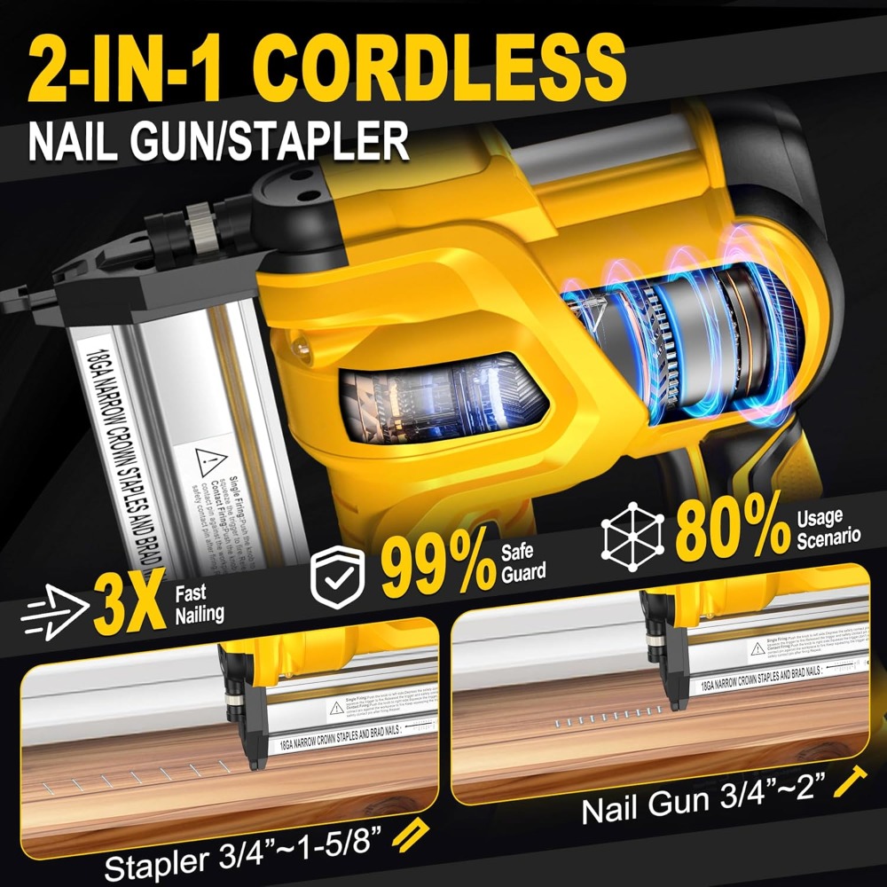 18 Gauge Cordless Brad Nailer, - مراجعة Home Improvement Brad وسعره