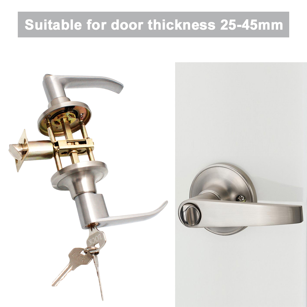 Door Lever Lock with 3 Keys En - مراجعة Door Knob Replacement وسعره