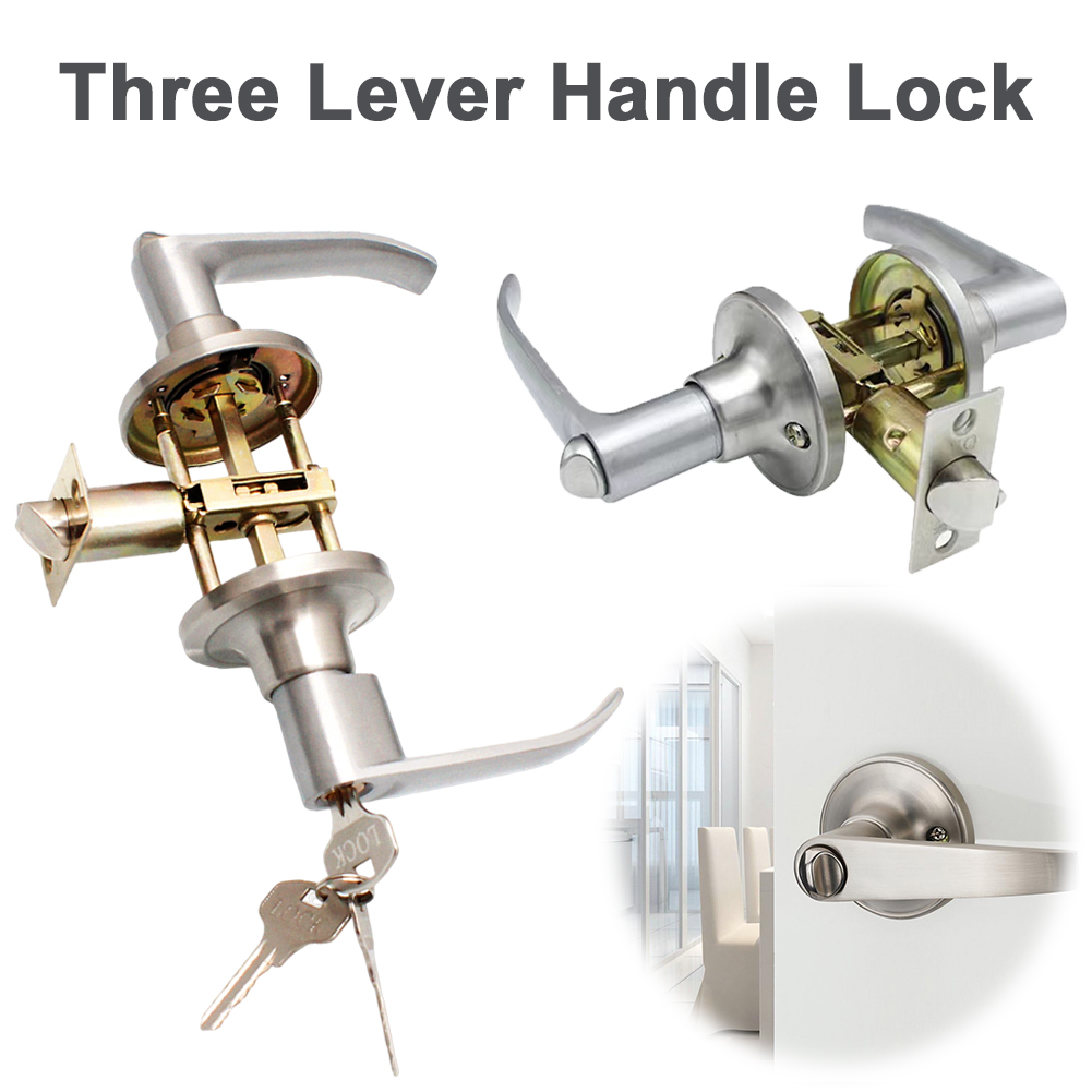 Door Lever Lock with 3 Keys En - مراجعة Door Knob Replacement وسعره