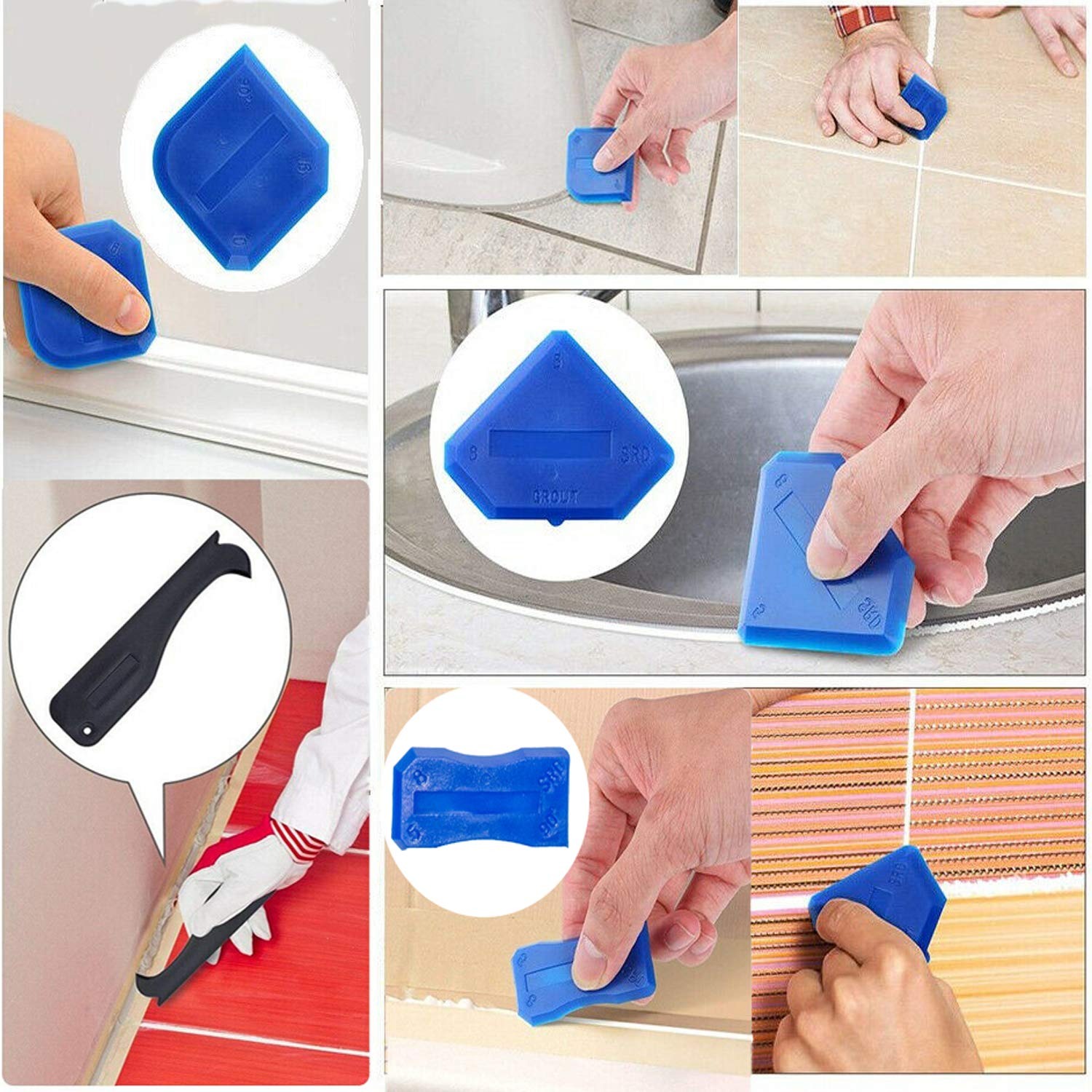 3 in 1 Silicone Caulking Tools - مراجعة Bathroom Caulk Siliconized وسعره