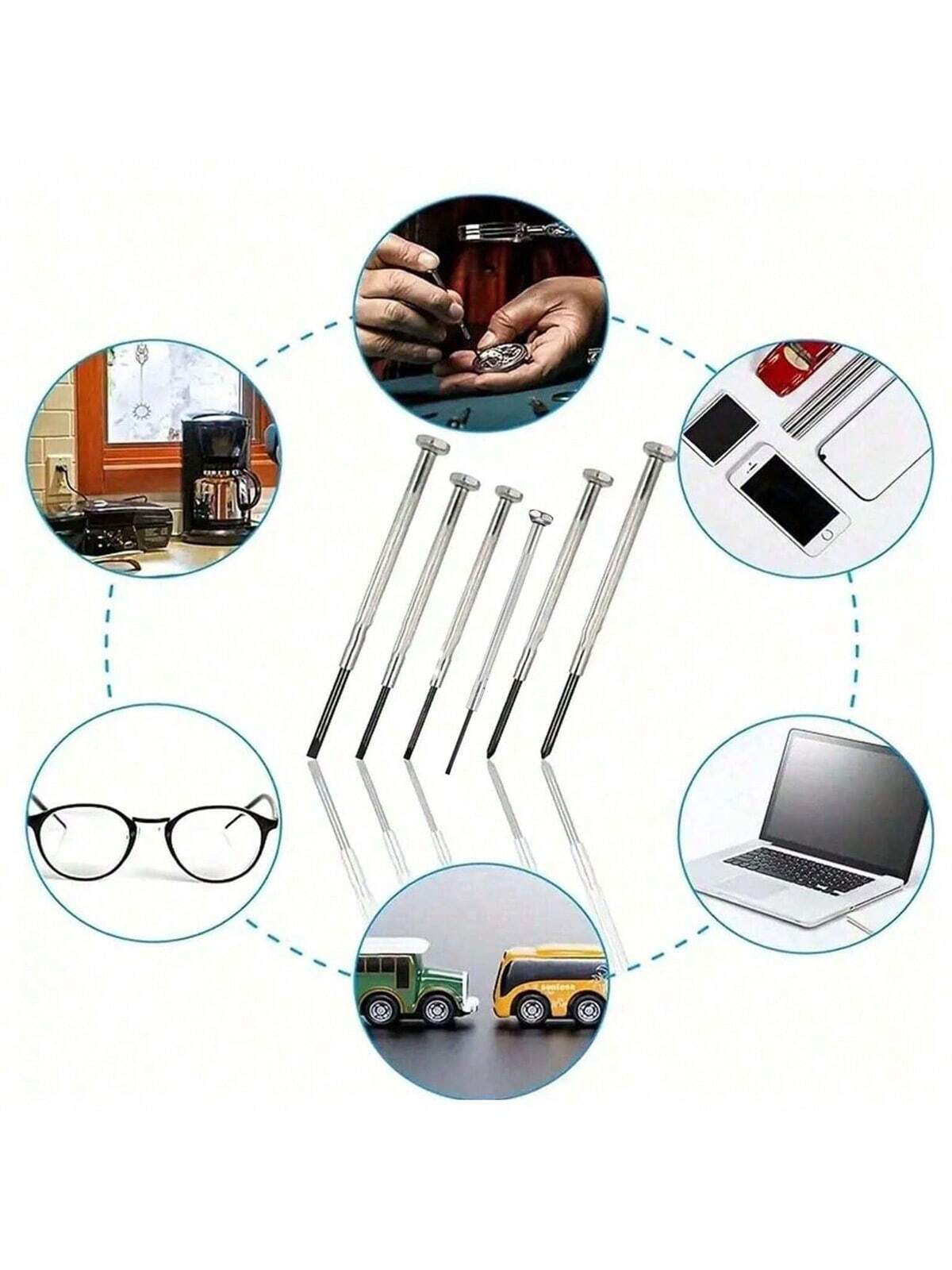 6pcs screwdriver set, eyewear  - مراجعة Screwdriver Set Precision وسعره
